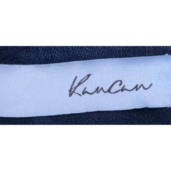 KanCan Jeans Womens Size 7/27 Estilo Dark Wash Blue Mid Rise Three Button Jeans - Picture 6 of 9